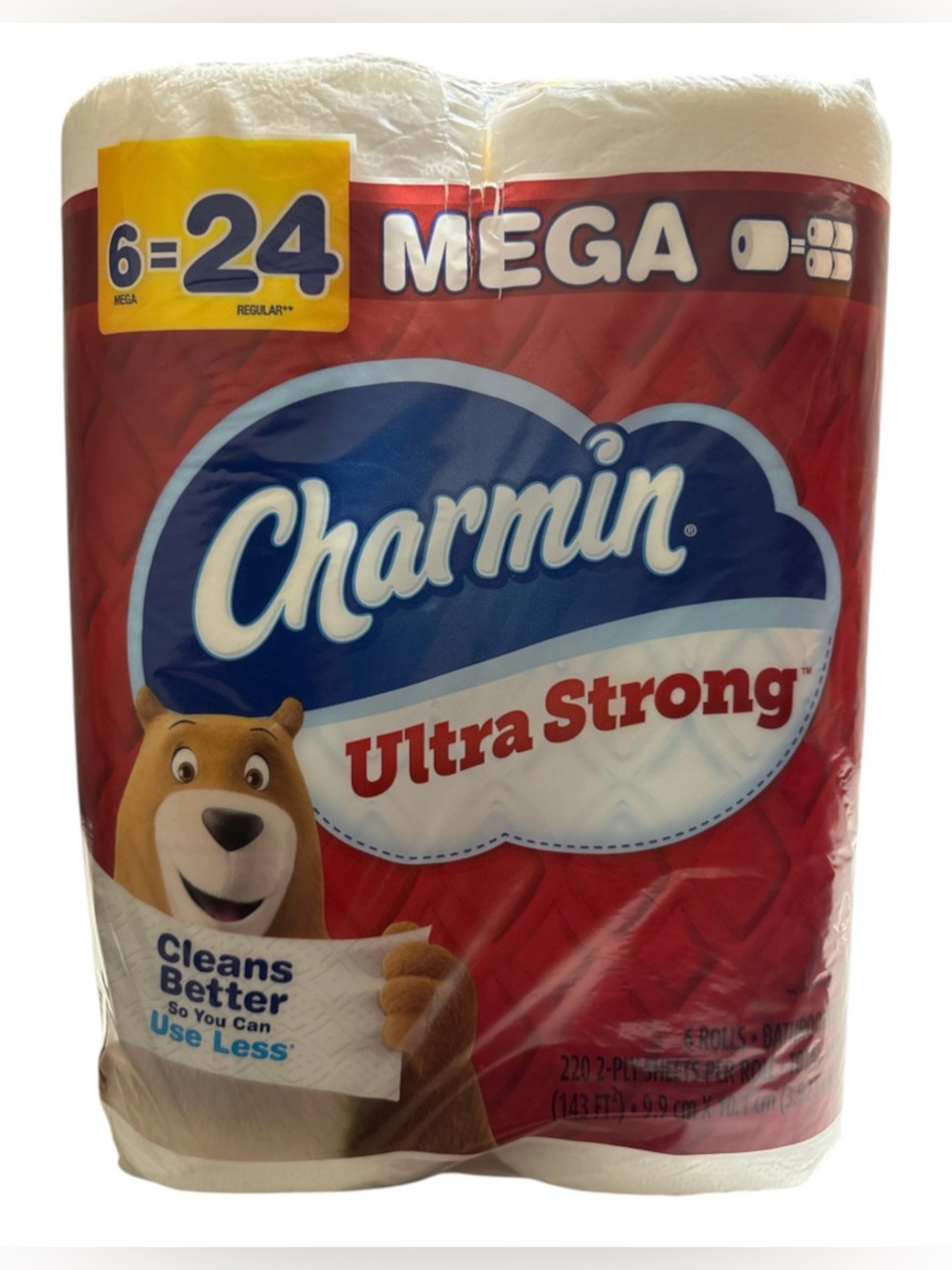 Ultra Strong Mega Roll Toilet Paper - 6 Mega Rolls